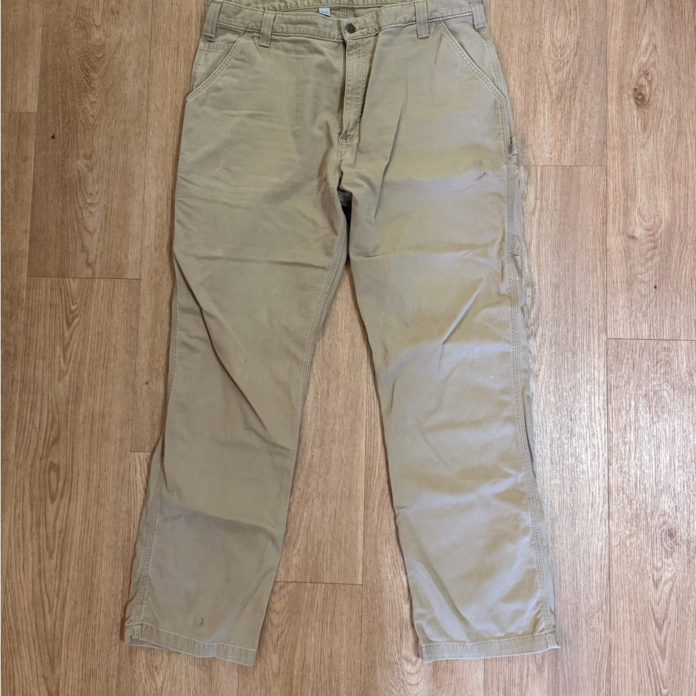 Carhartt Pants Men’s 40x34 Tan Relaxed Fit Straight Leg Workwear